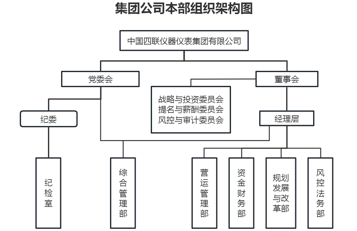 中国四联仪器仪表集团有限公司本部组织架构图.png